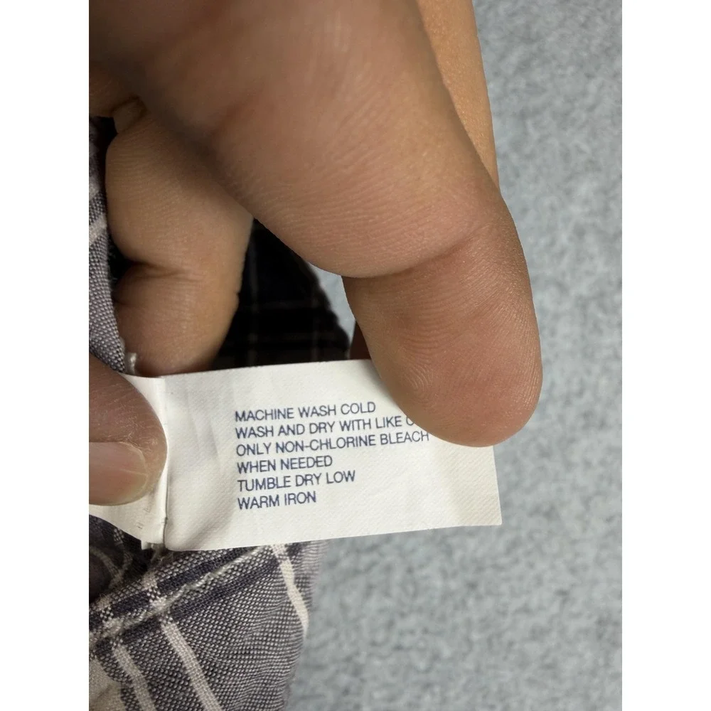 Gap Shorts Mens 34 Blue Plaid Cargo Lightweight Cotton Summer Pockets Casual‎